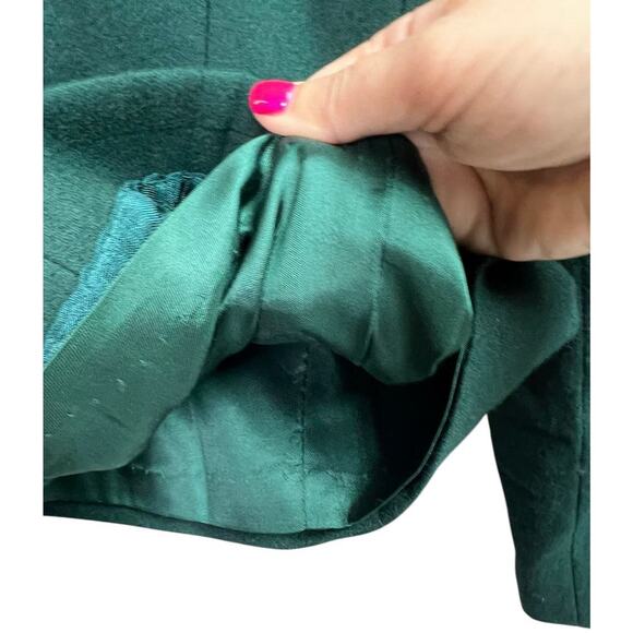 Pendleton Women's Double Breasted Green Wool Collarless Jacket Size 18 - Picture 7 of 11
